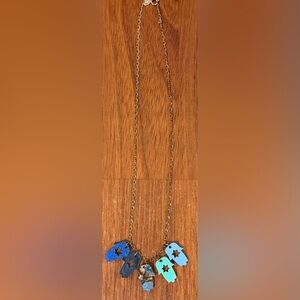 Ariel Tidhar Hamsa Necklace — Multicolor Acrylic Charms